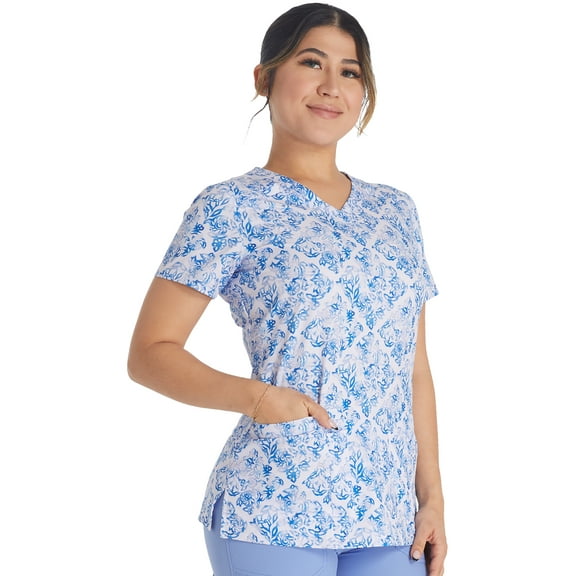Dickies EDS Women Scrubs Top, V-Neck