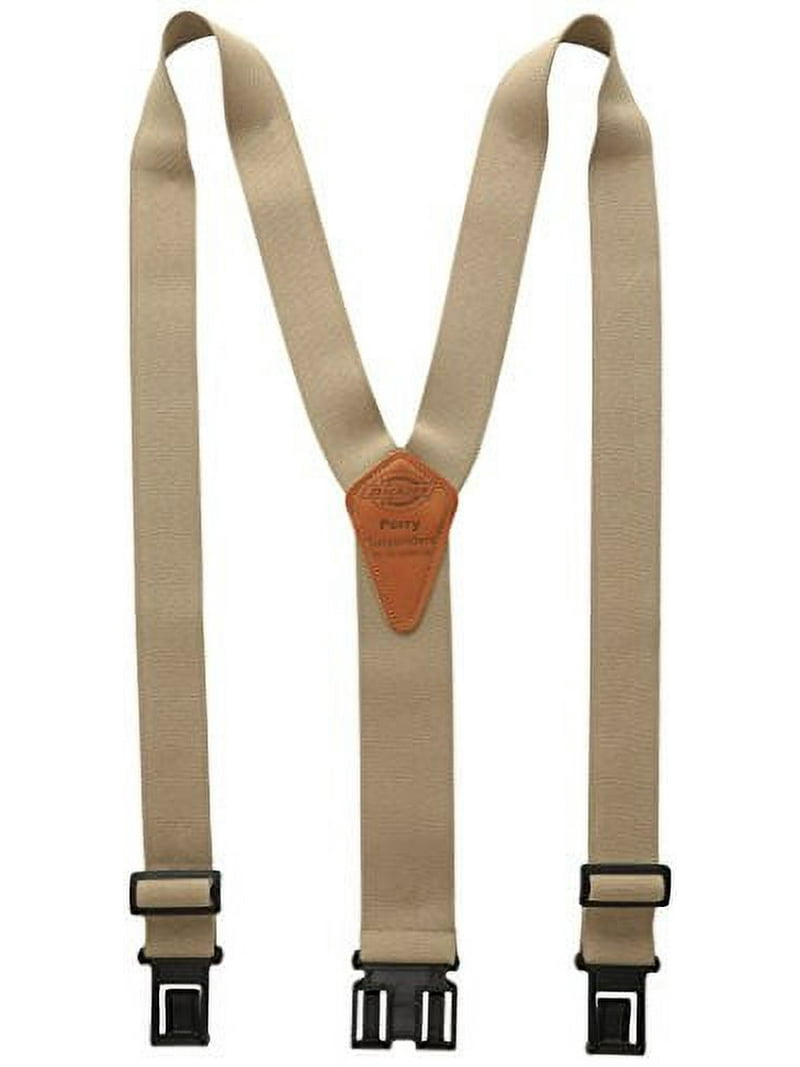 新品未使用adjuster color stitch suspenders PT Dickies Men's Elastic Solid Color Suspenders with Belt Clip-End