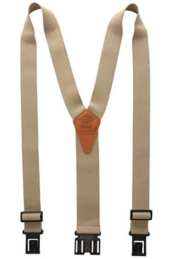 Elastic Solid Color Suspender with Belt Clip-End (Men)