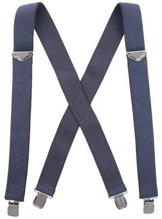 50mm Wide Unisex Mens Braces Suspenders Elastic Adjustable Heavy