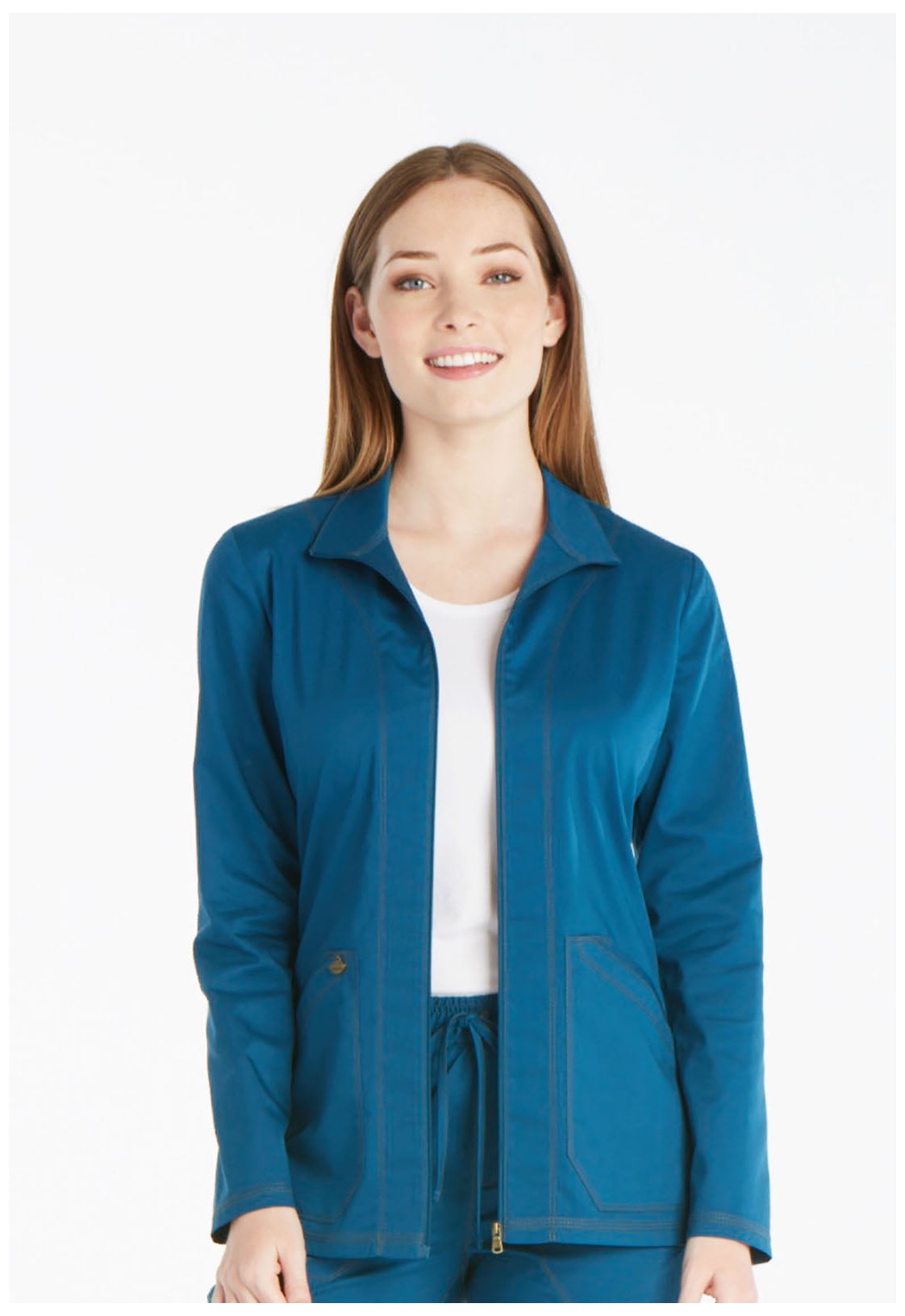 Dickies Essence Medical Scrubs Jacket for Women Warm Up Plus Size