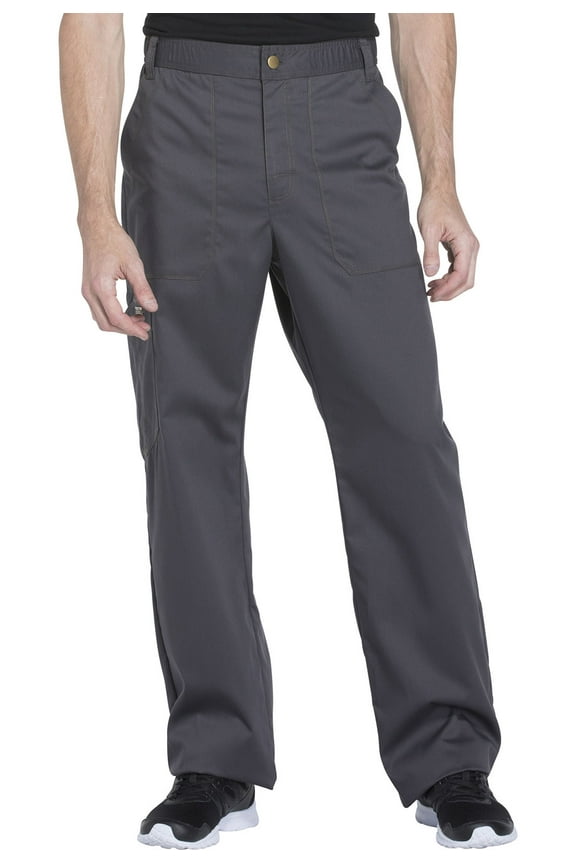 Essence Medical Scrubs Pant for Men Drawstring Zip Fly DK160, XS, Pewter