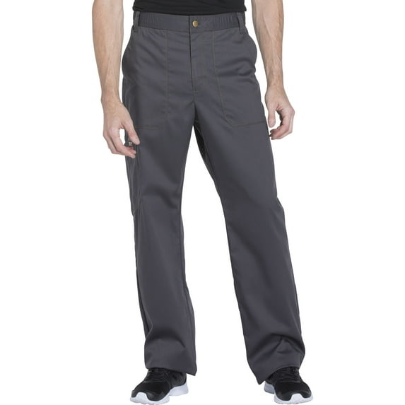 Dickies Essence Medical Scrubs Pant for Men Drawstring Zip Fly DK160, XS, Pewter