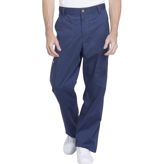 Dickies Essence Medical Scrubs Pant for Men Drawstring Zip Fly, DK160S, S Short, Navy