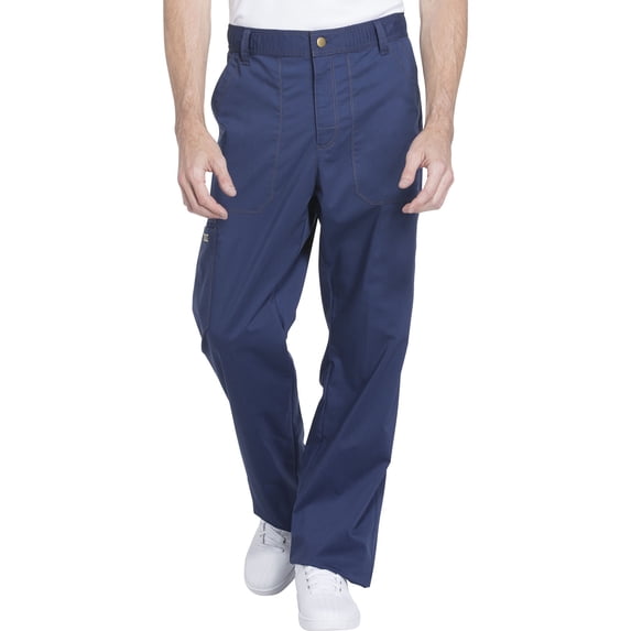 Dickies Essence Medical Scrubs Pant for Men Drawstring Zip Fly Plus Size DK160, 3XL, Navy