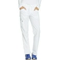thumbnail image 1 of Dickies Essence Medical Scrubs Pant for Women Mid Rise Straight Leg Drawstring DK106T, XL Tall, White, 1 of 7