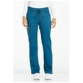 thumbnail image 1 of Dickies Essence Medical Scrubs Pant for Women Mid Rise Straight Leg Drawstring Plus Size DK106, 5XL, Caribbean Blue, 1 of 7