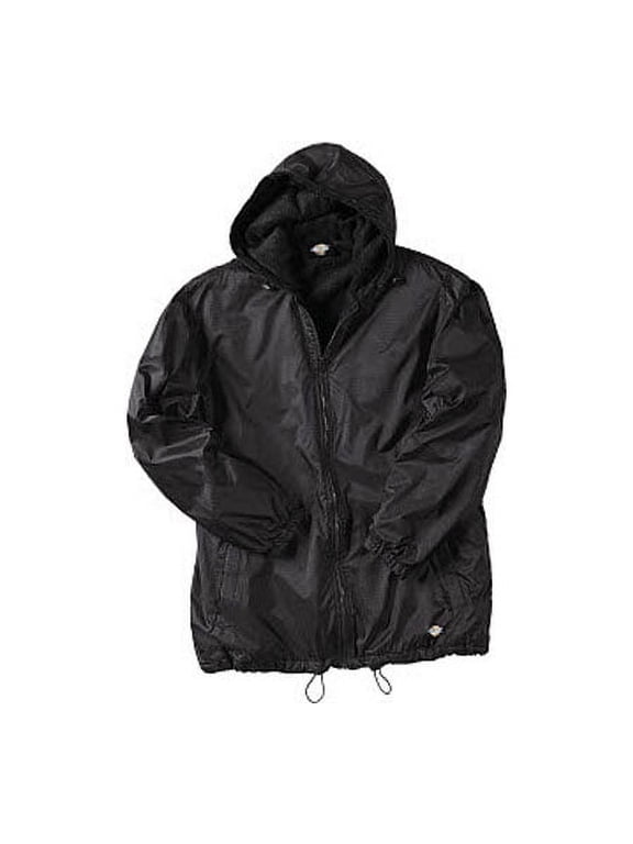 Fleece Lined Hooded Nylon Ripstop Jacket, Men's