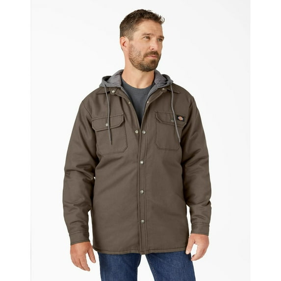 Dickies Fleece Water Repellent Shirt Hooded Cotton, Outerwear Jackets (Men's)