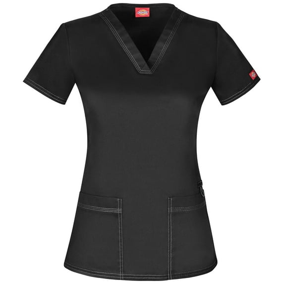 Dickies Gen Flex Scrubs Top for Women V-Neck DK800