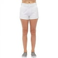 thumbnail image 1 of Dickies Girl Juniors Mid Rise 5" Slim Short, White, 9, 1 of 2