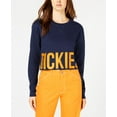 thumbnail image 1 of Dickies Girl Juniors' Raw Edge Cropped Sweatshirt, 1 of 1