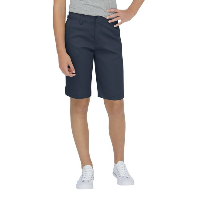 Dickies Girls School Uniform Classic Fit Bermuda Stretch Twill Shorts