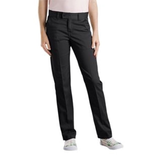 Dickies Girls School Uniform Slim Fit Straight Leg Stretch Twill Pants, Sizes 4-20