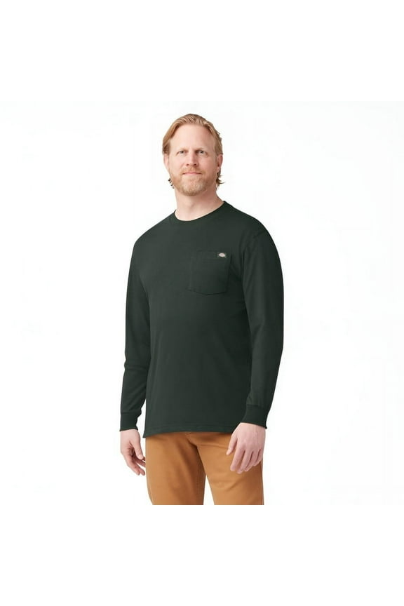 Heavyweight Long Sleeve Pocket Pullover T-Shirt, (Men's)