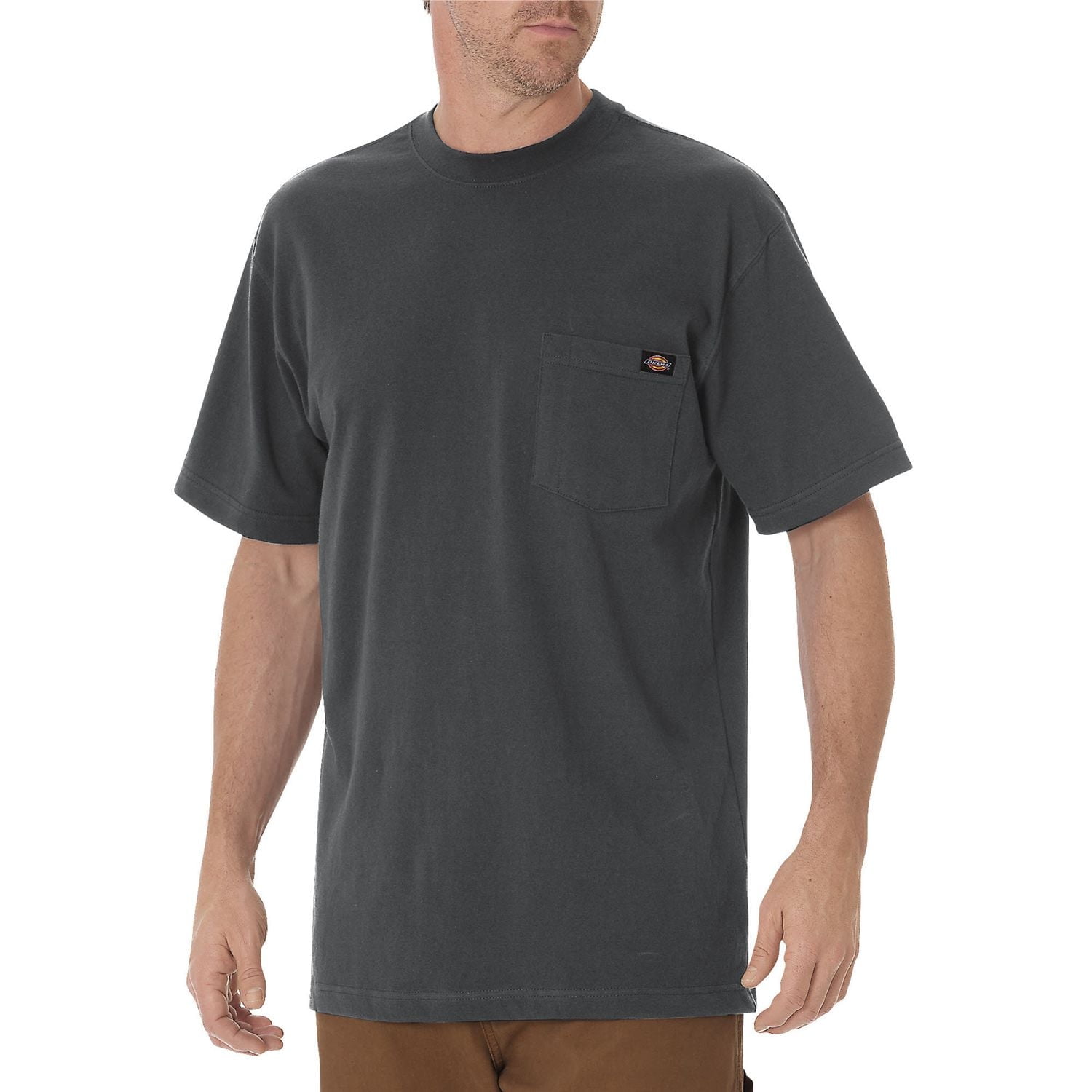 T-Shirt Dickies Heavyweight Uomo – Maniche Corte Girocollo, Marrone Cioccolato, 3XL Plus