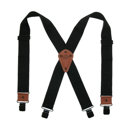 Dickies Industrial Strength Suspenders - Men's Wide Adjustable Thick Strap Clips for Work Heavy Duty Pants