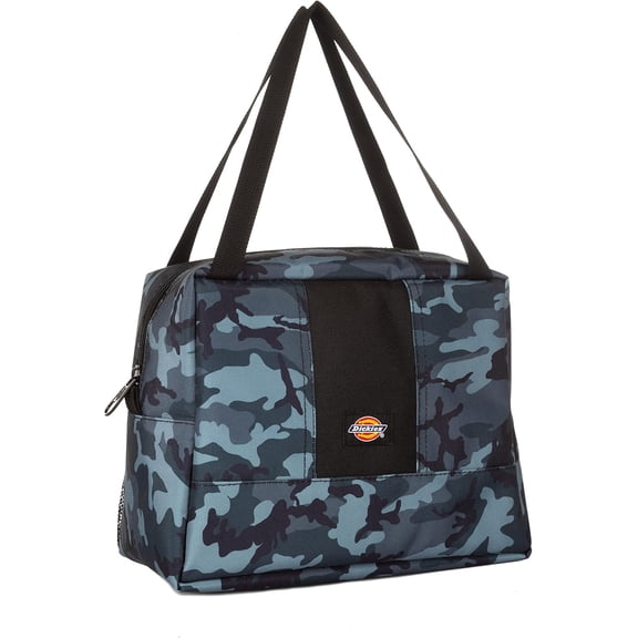 Dickies Insulated Lunch Bag Satchel for Girls School and Work, Thermal Reusable Office Lunch Box for Women (Charcoal)