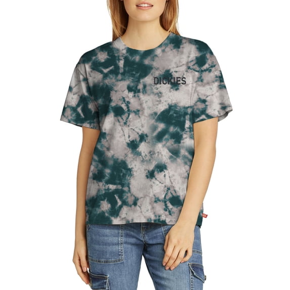 Dickies Juniors Cotton Tie-Dyed Graphic T-Shirt