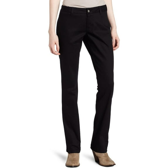 Dickies Juniors Girls Pants Original Lowrider Straight-Leg 4-Pocket Bottoms, Black, 3