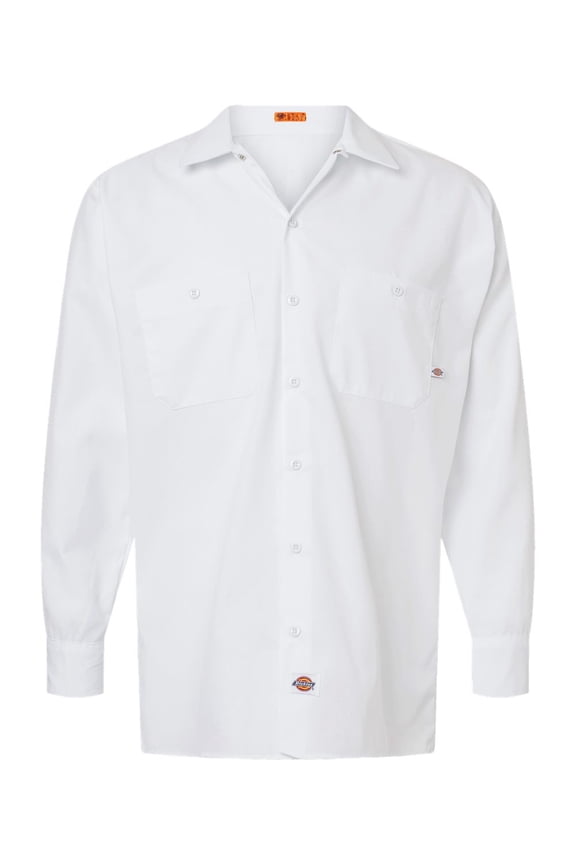 L535 Industrial Long Sleeve Work Shirt - White - S