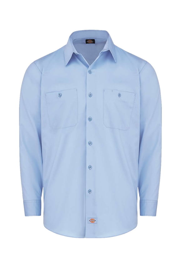 LL51 Industrial Worktech Ventilated Long Sleeve Work Shirt - Light Blue - 2XL