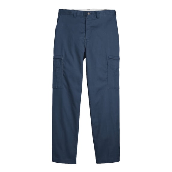 Dickies LP39 Industrial Cotton Cargo Pants - Navy - 37 Unhemmed - 28W