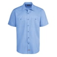 thumbnail image 1 of Dickies LS51L Industrial Worktech Ventilated Short Sleeve Work Shirt - Long Sizes - Light Blue - LT, 1 of 6