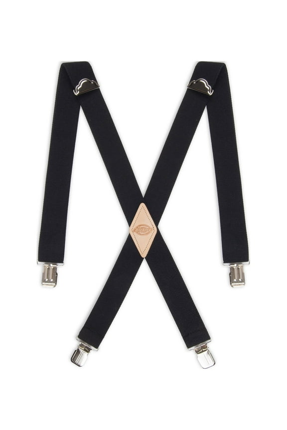 Men's 1-1/2 Solid Straight Clip Suspender