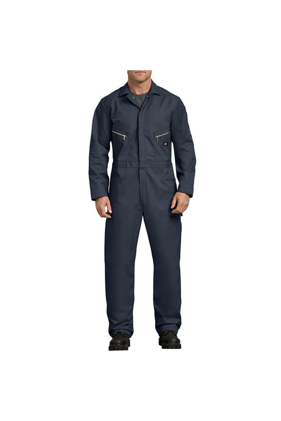 Men's 48799 Deluxe Blend Long Sleeve Mechanic Work Coveralls D Navy XL