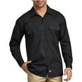 thumbnail image 1 of Dickies Men's 574 Long Sleeve Button Front Uniform Work Shirt Black 3XL, 1 of 3