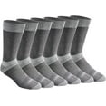 thumbnail image 1 of Dickies Men's 6 pairs Dri-Tech Max Cushion Crew Socks, Sizes 6-12, Charcoal, 1 of 3