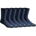 thumbnail image 1 of Dickies Men's 6 pairs Dri-Tech Max Cushion Crew Socks, Sizes 6-12, Uniform Navy, 1 of 3