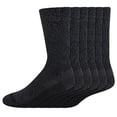 thumbnail image 1 of Dickies Men's 6 pairs Dri-Tech Ultra Light Crew Socks, Sizes 6-12, Charcoal, 1 of 2