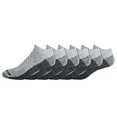 thumbnail image 1 of Dickies Men's 6 pairs Dri-Tech Ultra Light No Show Socks, Sizes 6-12, Grey Heather with Black Sole, 1 of 1