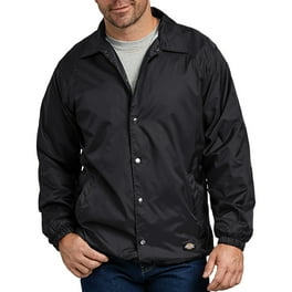 Men s Dickies Hip Length Twill Jacket Black L 42 Walmart