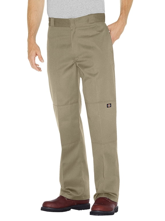 Men's 85283 Loose Fit Double Knee Cell Phone Pocket Work Pants KH 32X30