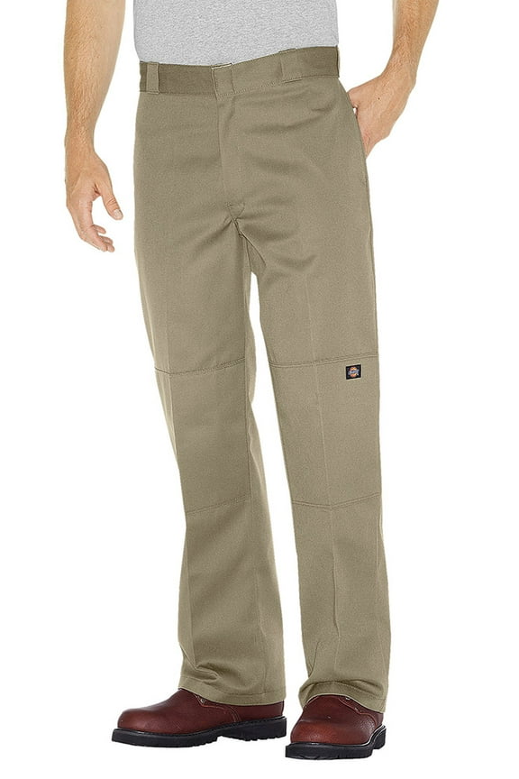 Men's 85283 Loose Fit Double Knee Cell Phone Pocket Work Pants KH 32X30