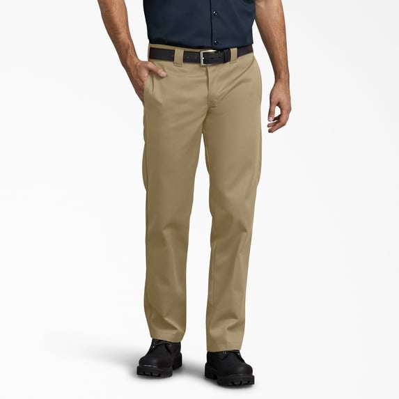 Dickies Men's 873 Slim Fit Work Pants, Khaki, 31X30