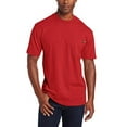 thumbnail image 1 of Dickies Men's Big-Tall Heavyweight Crew Neck Short Sleeve Tee, English Red, 3X-Large/Tall, 1 of 1