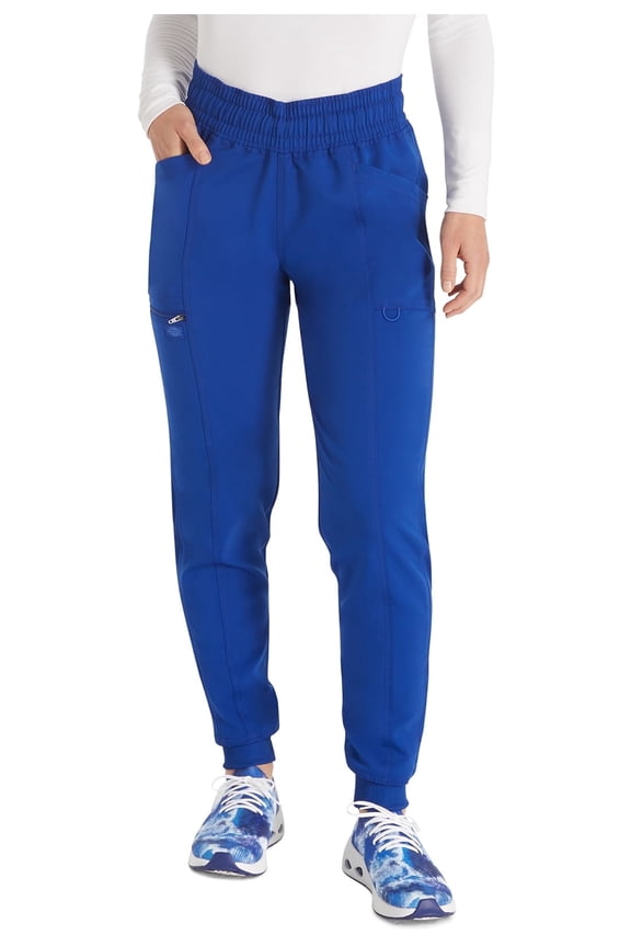 Men's Big and Eds Signature Unisex Drawstring Scrub Pant, Royal, Medium/Tall