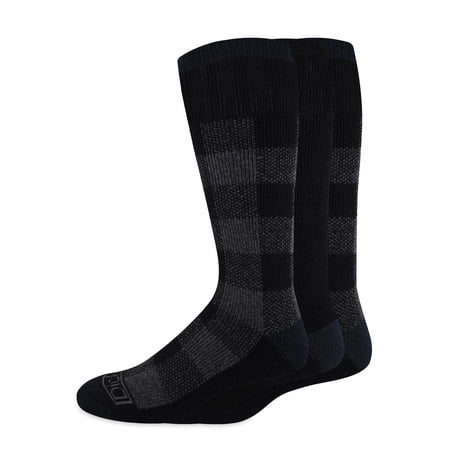 Genuine Dickies Wool Buffalo Plaid Thermal Crew, 3 Pack, Shoe Size 6-12