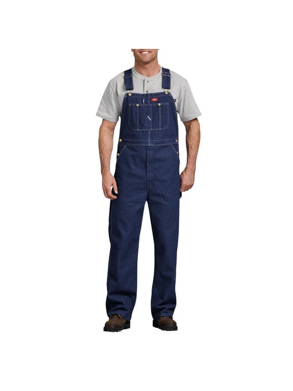 Men's Classic Bib Overalls, Rinsed Timber Brown, 48X30