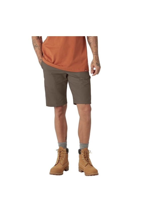 Men's Cooling Active Waist Shorts, 11", Lightweight Moisture-Wicking Work Shorts with Flexible Waistband and Durable Fabric