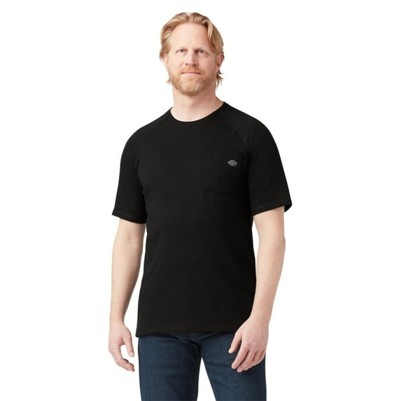 Dickies Men's Cooling Short Sleeve Pocket T-Shirt Moisture Wicking Breathable Work Tee Durable Cotton Blend Comfort Fit for Everyday Wear