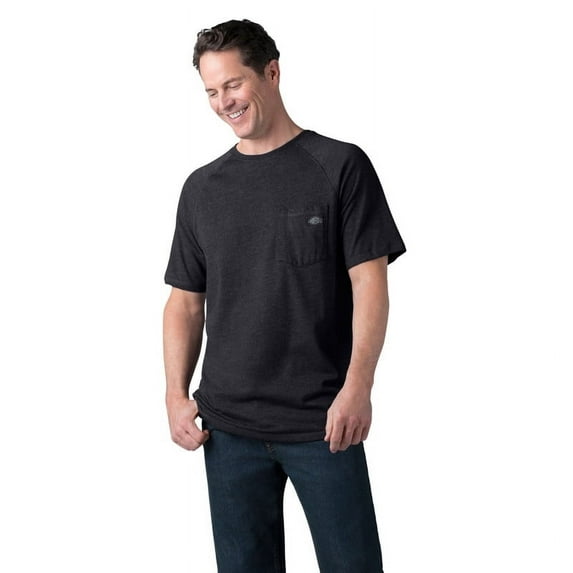 Dickies Men's Cooling Short Sleeve Pocket T-Shirt Moisture Wicking Breathable Work Tee Durable Cotton Blend Comfort Fit for Everyday Wear