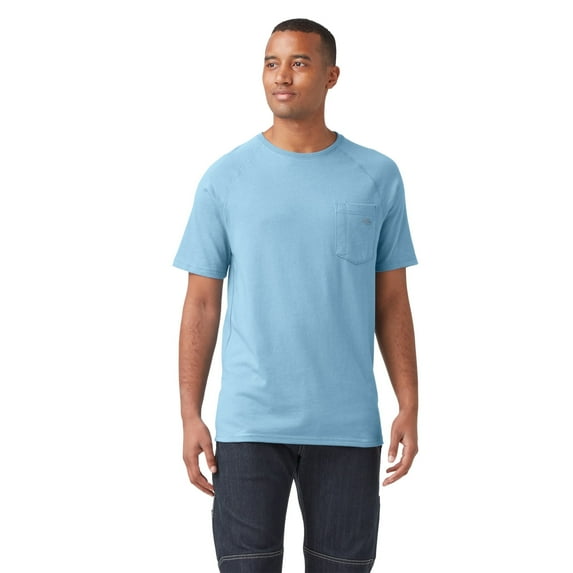 Dickies Men's Cooling Short Sleeve Pocket T-Shirt Moisture Wicking Breathable Work Tee Durable Cotton Blend Comfort Fit for Everyday Wear