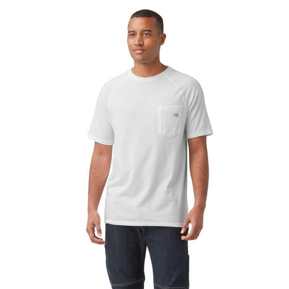 Dickies Men's Cooling Short Sleeve Pocket T-Shirt Moisture Wicking Breathable Work Tee Durable Cotton Blend Comfort Fit for Everyday Wear