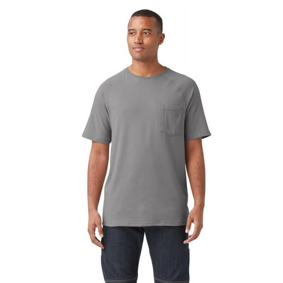 Dickies Men's Cooling Short Sleeve Pocket T-Shirt Moisture Wicking Breathable Work Tee Durable Cotton Blend Comfort Fit for Everyday Wear