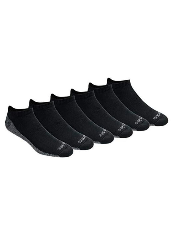 Men's Dri-Tech Moisture Control 6-Pack No Show Socks,, Black, Size 6.0